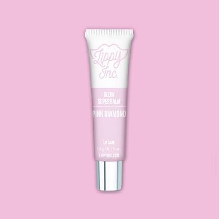 Lippy Inc. Glow Pink Diamond Superbalm Glossy Lip Balm With Natural Oils And Shimmer