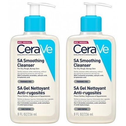 Cerave Sa Cleansing Gel Against Roughness 236Ml - Pack Of 2