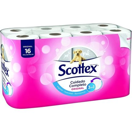 Scottex Original Toilet Paper 16 Rolls