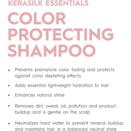 Kerasilk Color Protecting Shampoo For Colored Hair No Sulfates Vegan 75Ml