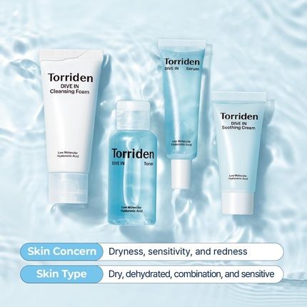 Torriden Dive-In Trial Kit Hyaluronic Acid Infused Daily Skincare 4 Step - Image 3