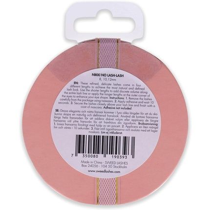 Sweed Nikki No Lash-Lash Black Cluster False Lashes - Lightweight And Long