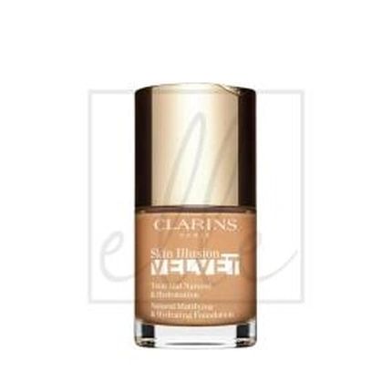 Clarins Skin Illusion Velvet Foundation 112C Amber 30Ml Natural Matifying & Hydrating Foundation