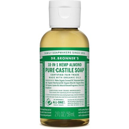 Dr Bronner'S Almond Liquid Soap 60Ml