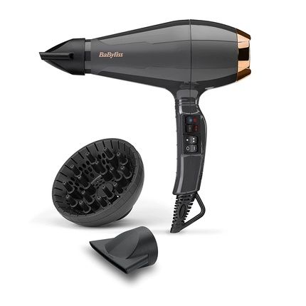 Babyliss Italian Air Pro 2200 Gray Ac Motor Hair Dryer With Ion Technology 6719De