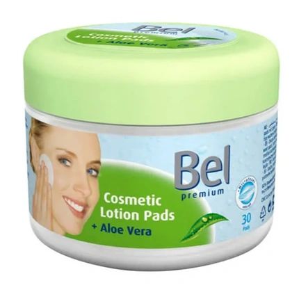 Bel Bel Premium Cosmetic Lotion Pads Aloe Vera 30 Units