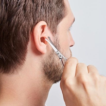 Zwilling Nose Hair And Ear Hair Scissors Beard Scissors Made Of Stainless Steel With Straight Rounded Tip Silver