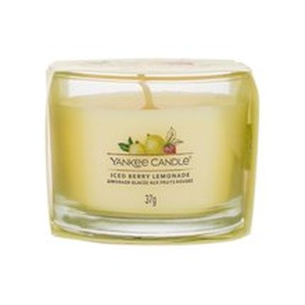 Yankee Candle Iced Berry Lemonade Glass Votive 37G