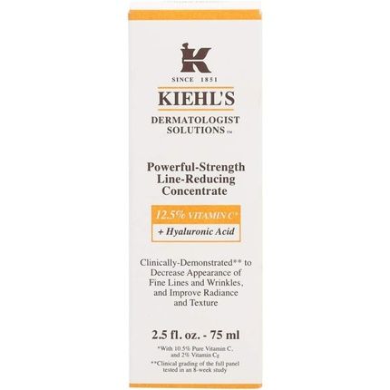 Kiehl'S Powerful Strength Line Reducing Concentrate Vitamin C And Hyaluronic Acid 75Ml