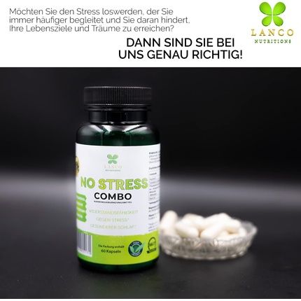 Lanco No Stress Combo Anti-Stress Capsules With Ashwagandha And Magnesium