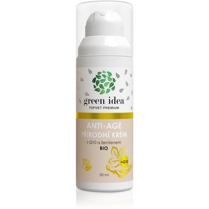 Green Idea Topvet Premium Antiage Natural Cream With Q10 And Ginseng - 50 Ml, For Mature Skin