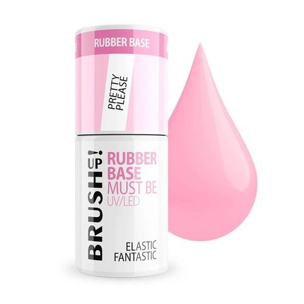 Brushup Rubber Base Must Be Uv Led Hybrid Nail Base Elastic Fantastic Pretty Please 5G
