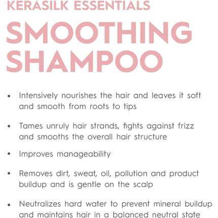 Kerasilk Smoothing Shampoo For Frizzy Hair Vegan Formula 75Ml