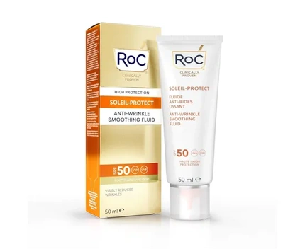 Roc Soleil Protect Anti Wrinkle Smoothing Fluid Spf 50 Face Cream 50Ml