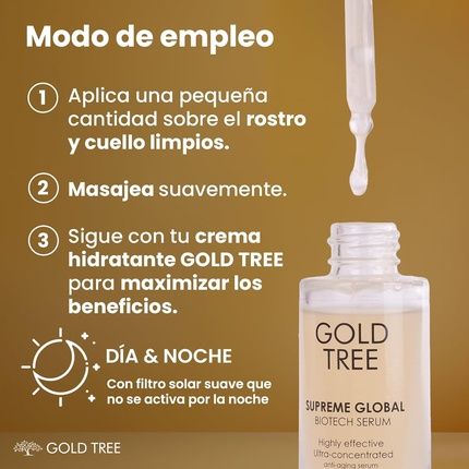 Gold Tree Hyaluronic Serum 4D Skin Care Anti-Wrinkle Moisturizing Anti-Aging Face Serum Regenerating Bio Face Serum For Women 30Ml Absolute Hyaluronic - Image 3