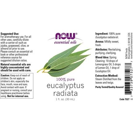 Now Foods Eucalyptus Essential Oil 1 Fl Oz