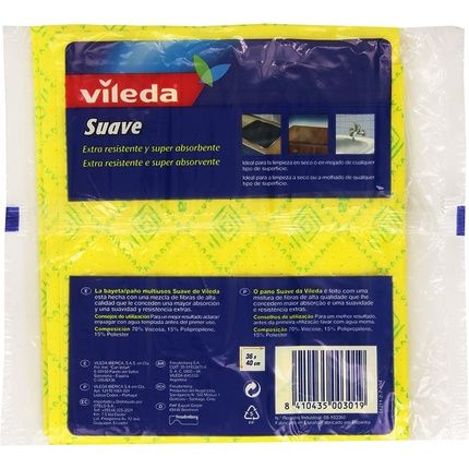 Vileda Soft Yellow Cleaning Cloth, 2 Cloths