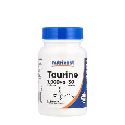 Nutricost Taurine Supplement 1000 Mg 30 Capsules