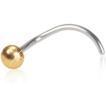Blomdahl Hypoallergenic Golden Titanium Ball Nose Jewelry