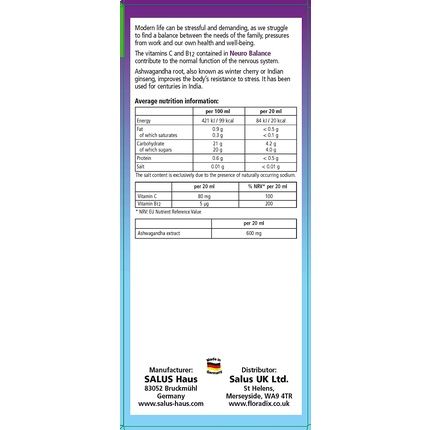 Floradix Neuro Balance With Ashwagandha 250Ml - Image 3