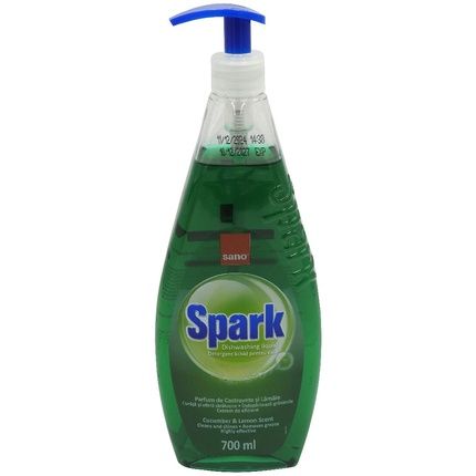 Sano Detergent Vase 700Ml Spark Cucumber Effective Dishwashing Liquid