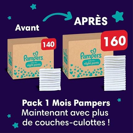 Pampers Night Pants Size 5 160 Nappies 12-17 Kg 360Deg Support Against Leaks With Super Absorbent Core For Reinforced Protection All Night