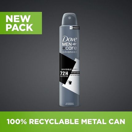 Dove Men + Care Advanced Invisible Dry Antiperspirant Aerosol Deodorant For Men 200Ml - Image 3