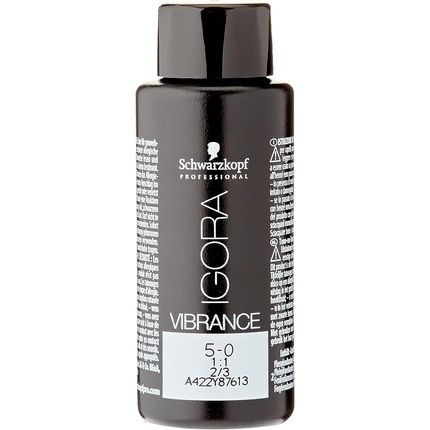 Schwarzkopf Professional Igora Vibrance Tone On Tone Hair Colour 5-0 Light Brown 60Ml
