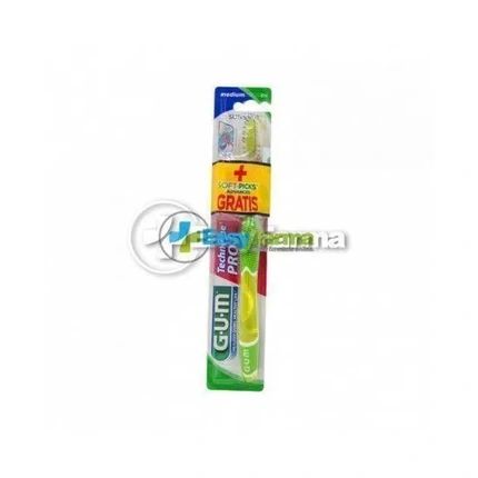 Sunstar Gum Gum Sunstar Technique Pro Toothbrush Medium Regular Green Soft Picks Advanced Free
