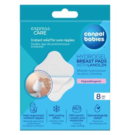 Canpol Babies Soothing Hydrogel Breast Pads With Lanolin - Pack Of 8