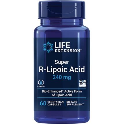 Life Extension Super R-Lipoic Acid 240Mg 60 Vegan Capsules