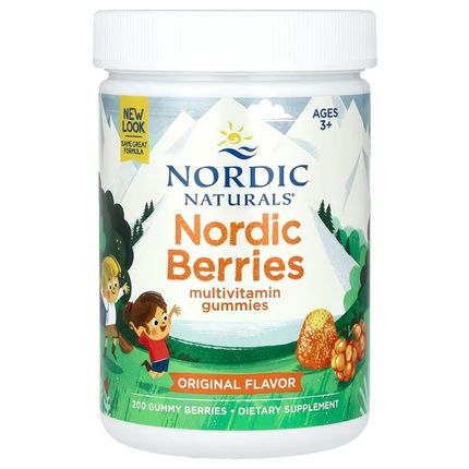 Nordic Naturals Nordic Berries Multivitamin Original Flavor 200 Gummy Berries
