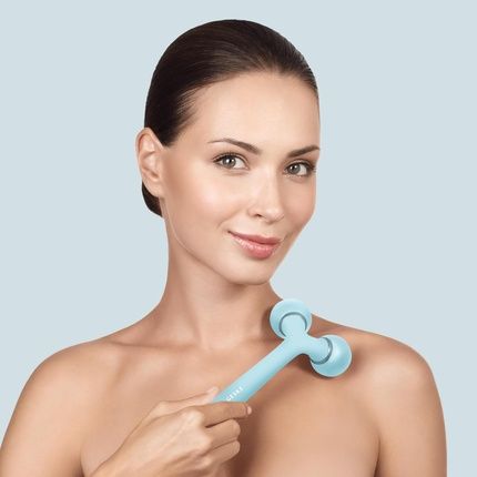 Geske Smartappguided Sonic Facial & Body Roller 4 In 1 Dermaroller Device For Face And Body Professional Face Roller Tightens And Defines Body And Face Turquoise - Image 3