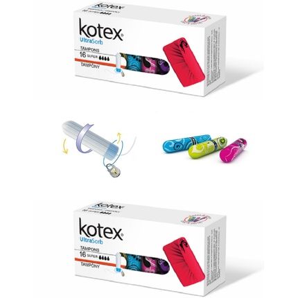 Kotex Usorb Normal Tampons 16