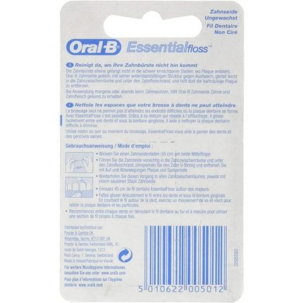 Oral B Essential Floss Unwaxed 50M
