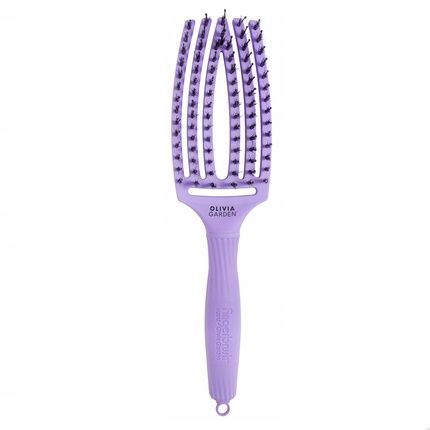 Olivia Garden Finger Brush Hair Brush Combo Lavender Medium