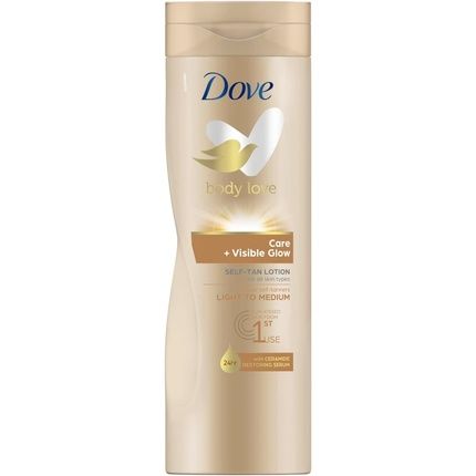 Dove Lotion Visible Glow Medium To Dark 400Ml