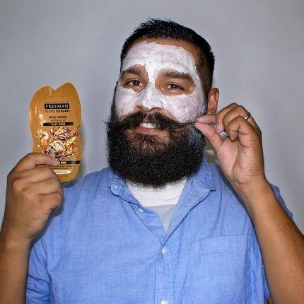 Freeman For Men 5-In-1 Total Control Clay Mask 6Oz - Image 3