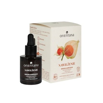 Orientana Moisturizing Ampoule/Serum - Ashwagandha Trehalose Hyaluronic Acid, 30Ml
