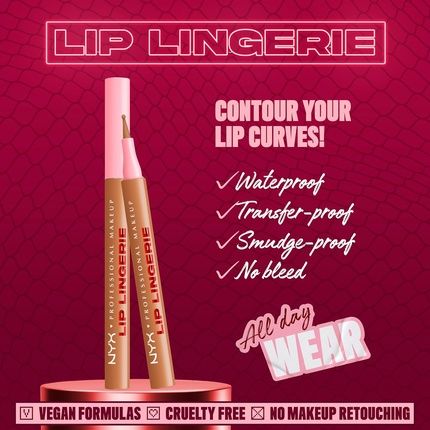 Nyx Professional Makeup Lingerie Lip Liner Stain Seamless All Day