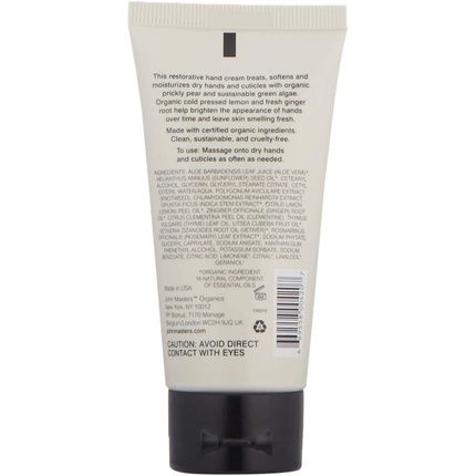 Hand Cream With Lemon And Ginger