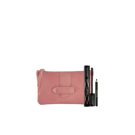 Collistar Set Including Impeccable Mascara 14Ml Mini Eye Pencil 08G And Cosmetics Bag