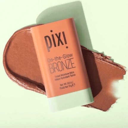 Pixi On-The-Glow Bronze Richglow Hydrating Tinted Moisture Bronzer Stick With Ginseng Aloe Vera & Fruit Extracts For Cheeks & Lips 19G / 0.6Oz Paraben-Free