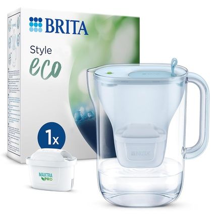 Brita Durable Water Filter Jug Style Eco Cool 2.4L Blue