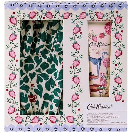 Cath Kidston Beauty Artist Kingdom Gardening Gloves Set With Hand Cream And Gardener'S Gloves 235G