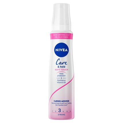 Nivea Hair Mousse Care & Hold Soft Touch Caring Foam Hardener