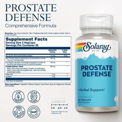 Solaray Prostate Defense Veg Cap 90Ct