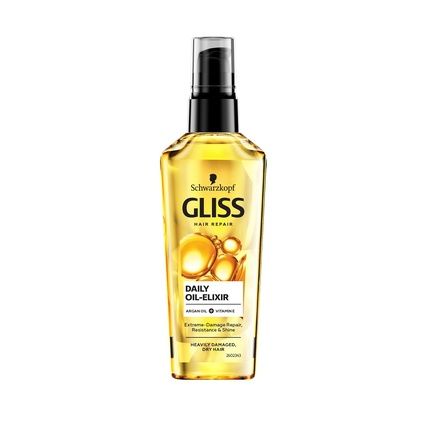 Gliss Daily Oil-Elixir Nourishing Elixir For Damaged And Dry Hair 75Ml