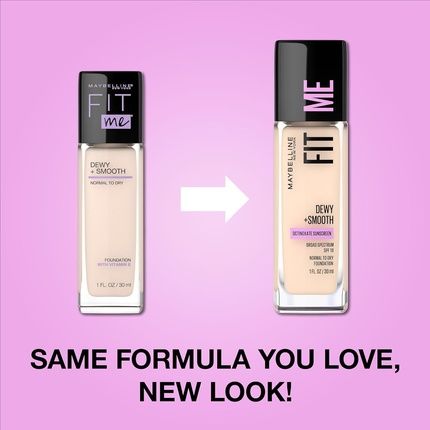 Maybelline Fit Me Dewy + Smooth Foundation Fair Porcelain 1 Fl Oz 30Ml