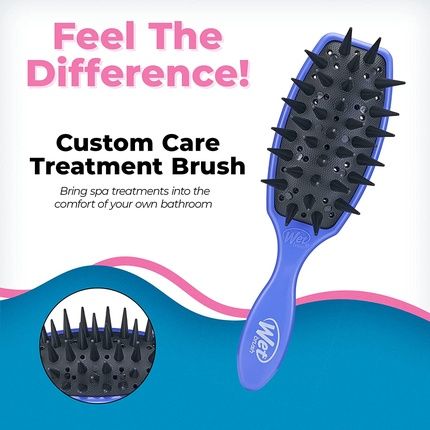 Wetbrush Custom Care Treatment Brush For Even Product Distribution And Reduced Shedding And Breakage - Purple